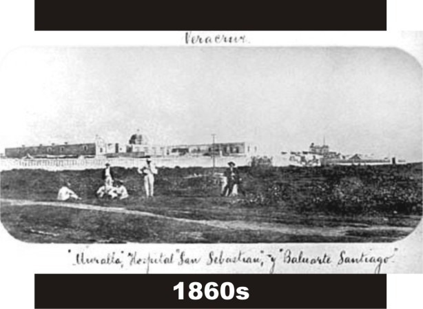 Foto de 1860s, en donde se ven el terreno que quedaba entre la muralla y el río Tenoya donde se formo el Parque Juárez, que primero fue llamado Parque Infantil y Porfirio Díaz.